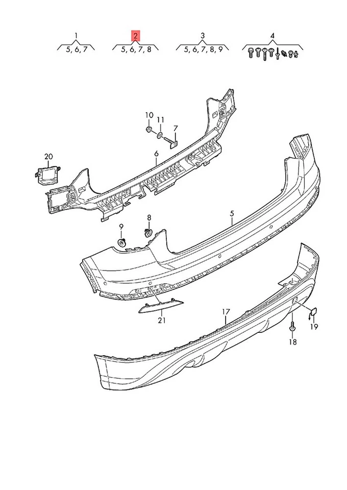 Cubierta de parachoques original AUDI Q2 GAB GAG imprimada 81A807067AGRU Foto 1 de 1