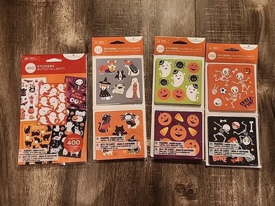 Lot of 4 American Greetings Halloween Sticker Packs NIP 104 Sheets, 1180 Sticker - Image 1 of 4