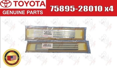 Moldura de cinta de aluminio conductora genuina Toyota Lexus 75895-28010 x4 Foto 1 de 4