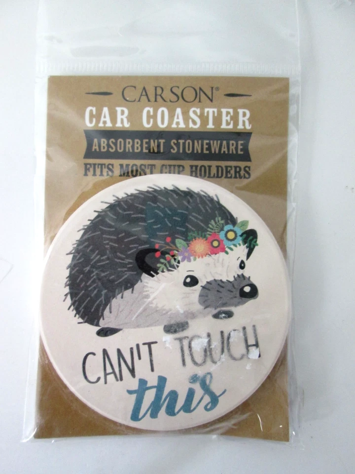 НОВЫЕ автомобильные горки Carson 2,5 дюйма CC74718 Can't Touch This Hedgehog новые нераспакованные - Изображение 1 из 2