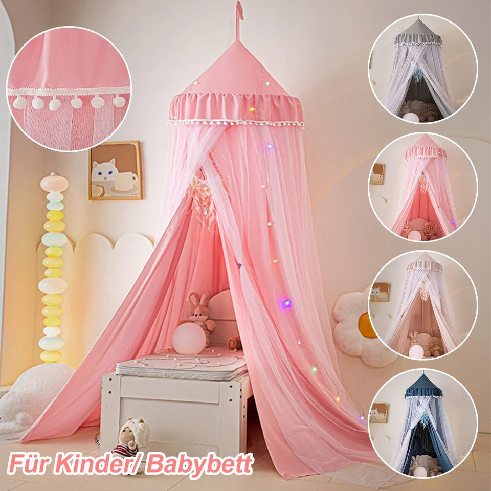 Baby Baldachin Moskitonetz Babybett Betthimmel für Schlafzimmer Kinderzimmer DE - Bild 1 von 4