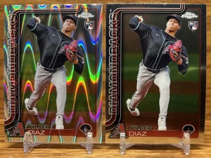 YILBER DIAZ RayWave Refractor Rookie Card LOT | 2025 Topps Chrome D-BACKS #8 - Picture 1 of 2