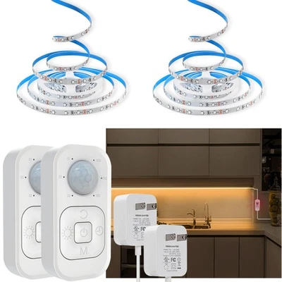 Under Cabinet Lights - Plug-in Motion Sensor LED Strip Lights Indoor with UL ... - Image 1 of 4