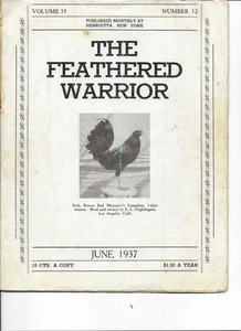 Vintage Geflügelzeitschrift Der gefiederte Krieger dem Wildgeflügel gewidmet Juni 1937 - Bild 1 von 2