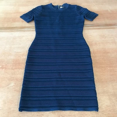 Torn By Ronny Kobo Candela Bodycon Mini Dress Women S Striped Short Sleeve - Imagem 1 de 4