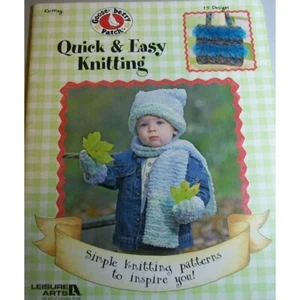 Knitting Leisure Arts Quick & Easy Simple Inspirational Book Gooseberry Patch - Picture 1 of 4