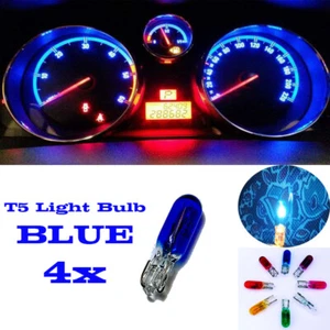 4x T5 286 12V 1.2W Car Interior Dashboard Instrument Light Bulb OEM Blue Colour - Bild 1 von 3