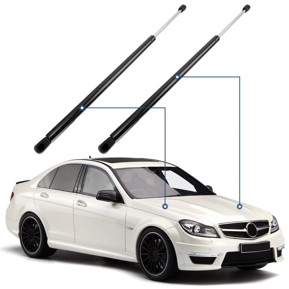 For 2008-2011 Mercedes-Benz C300 C63 AMG Qty 2 Front Hood Lift Support Struts Foto 1 de 4