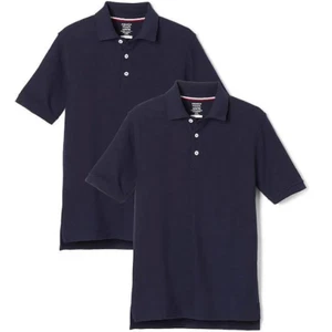 French Toast Unisex 2-Pack Short Sleeve Pique Polo - School Uniform - Picture 1 of 6