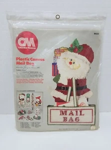Needlepoint Christmas Card Mail Bag Letter Kit Santa Claus CM Columbia-Minerva - Picture 1 of 4