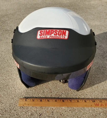 VINTAGE 90'S IndyCar Cart  SAN JAC Crash Rescue Houston Team SIMPSON  HELMET Cover