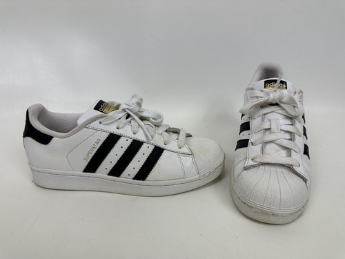 Sneakers Adidas Superstar giovanili taglia 4 5 bianche basse scarpe sportive ragazzo ragazza