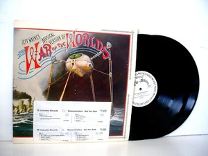 JEFF WAYNE The War Of The Worlds WHITE LABEL PROMO 1978 Moody Blues Phil Lynott - Picture 1 of 11