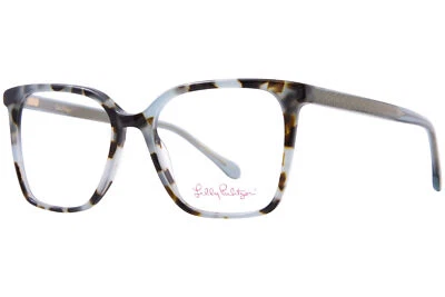 Женские очки Lilly Pulitzer Porsha-MT Matcha черепаховые с полным ободком 52 мм - Изображение 1 из 4