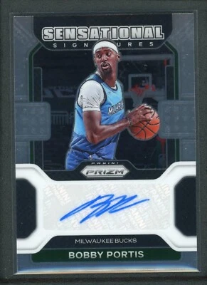 2021-22 BOBBY PORTIS AUTO PANINI PRIZM SENSATIONAL SIGNATURES AUTOGRAPHS - Image 1 of 2