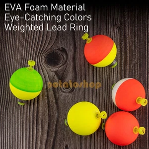 5 ~ 20er Pack gewichtete Angeln Bobber EVA Schaum Snap-on Feder Druckknopf Schwimmer - Bild 1 von 11