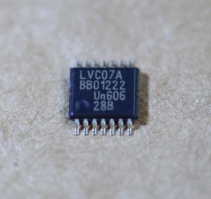 10PCS 74LVC07APW Hex Buffer Driver Open-Drain Outputs SN74LVC07A 74LVC07A - Bild 1 von 2