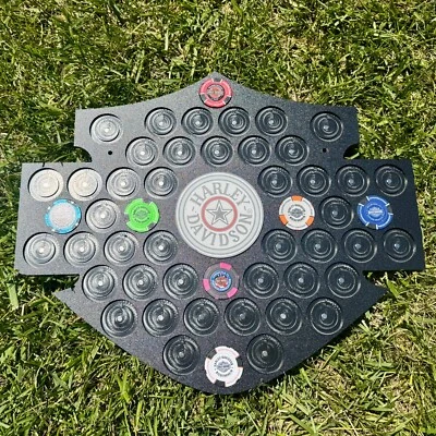 Pantalla magnética de fichas de póker Harley - Hecha a mano en EE. UU. Foto 1 de 4