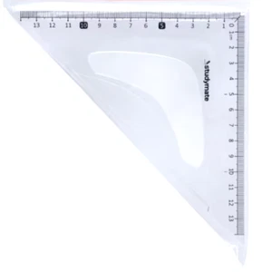 Triángulos de geometría 45 / 90 15 cm conjunto de 2 estudiantes escuela de aprendizaje o hogar - Imagen 1 de 1