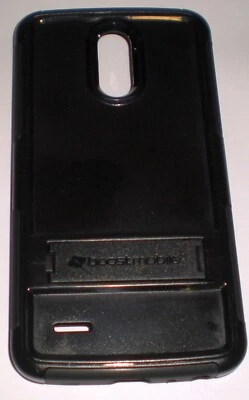 Dual Layer Hybrid Hard Case for LG Stylo 3 with kickstand, Black, Brand New - Image 1 of 4