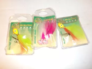 4 neue Zander Angler Jigs 2 Fußball Jigs & 2 Killer Jig mit Stinger Mustad Haken - Bild 1 von 2