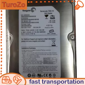 Seagate ST3500630A 500GB 16MB ATA/100 EIDE PATA 3.5" Desktop HDD Hard Drive - Picture 1 of 5