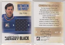 2010-11 ITG Between the Pipes Game-Used Black Jersey /120 Mike Richter #M-37