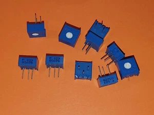 10x 10 kOhm Trimmer Bourns 3386P liegend Trimmpoti - Picture 1 of 2
