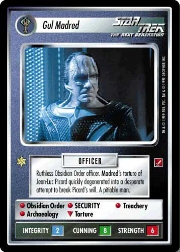Star Trek: Gul Madred [Moderately Played] Blaze of Glory STCCG Decipher 1E - Image 1 of 1