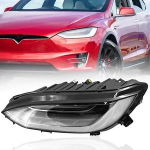 Paar Led-scheinwerfer Montage Passt Für Tesla Model X 2014-2022 Led Scheinwerfer - Picture 1 of 14