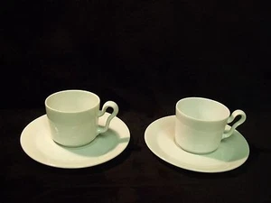 Coppia di tazze e piattini vintage Rosenthal Germany Kunstabteil Selb Demitasse - Foto 1 di 7