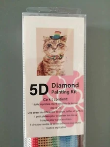Kit diamond painting neuf le chat strass 5D 30 x 40 (241109) - Foto 1 di 4