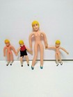 Vintage Shape Me Bendable Rubber Doll House Dolls Miniatures Hong Kong Mom Kids