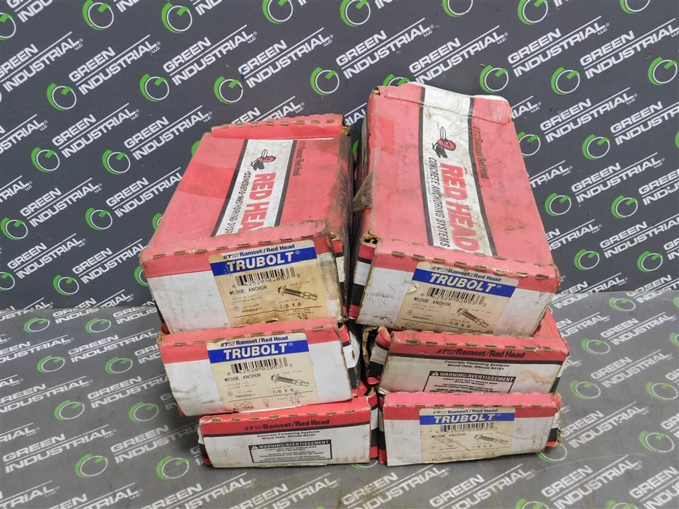 NUEVO Lote de 30 anclajes de cuña Trubolt TW Ramset/Red Head WS-7860 7/8 X 6 Foto 1 de 3