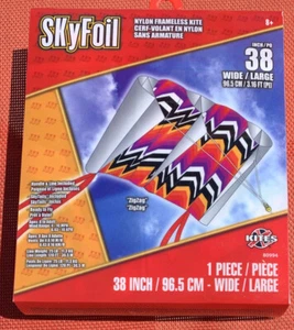 X-Kites SkyFoil Nylon Frameless Kite, ZigZag Pattern, 38" - Picture 1 of 2