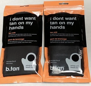 B.Tan Tanning Mitt I Don't Want Tan on My Hands Mitt Applicator Self Tanner 2New - Picture 1 of 3