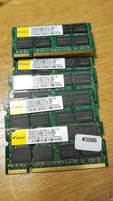 2X 2GB RAM DDR2 ELIXIR  PC2-6400 800 MHz für Notebook      #46xx - Bild 1 von 3