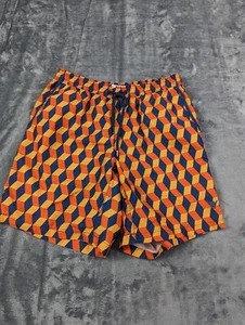 Beach Bros Swim Trunks Shorts Sz M Multicolor Geometric Colorful Retro Vibes - Picture 1 of 17
