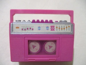 Barbie Wind Up BoomBox Cassette Player Magic Moves Vintage - Picture 1 of 10