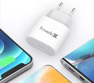Adattatore spina EU 2 pin USB C PD 20w, caricatore da viaggio, per smartphone ricarica rapida - Foto 1 di 11