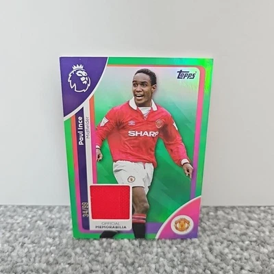 Topps Premier League 2026 Paul Ince Player Worn Relic Card. Green. Numbered /99 - Image 1 of 3