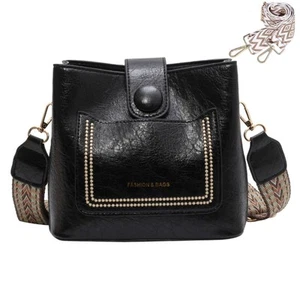 Small Crossbody Bag for Women Trendy Vegan Leather Shoulder Bucket Bag Hobo H... - Picture 1 of 7