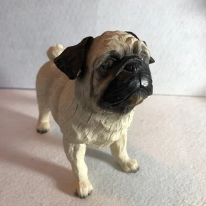 Kunst Skulptur Mops Hund Figur / schwer - Bild 1 von 9
