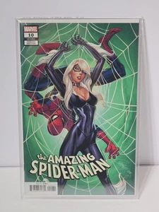 The Amazing Spider-Man #10 NM J.Scott Campbell Black Cat Marvel Comics 2018 Raw - Picture 1 of 8