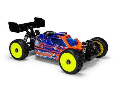 JConcepts XRAY XB8 "P2" 1/8 Nitro Buggy Body (Clear) [JCO0683] - Image 1 of 3