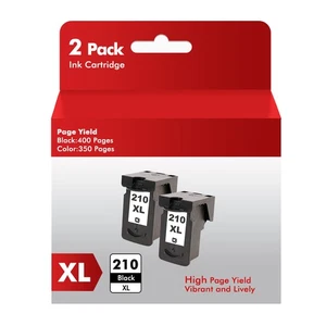 2x Ink compatible for Canon PG-210XL PIXMA MX360 410 330 MP280 480 490 Printer - Picture 1 of 6