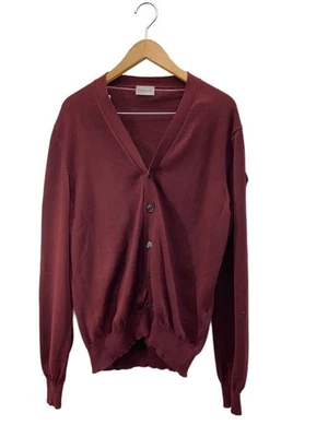 Cárdigan MONCLER (delgado) L lana BRD d20919418300969b419ss parche con logotipo usado Foto 1 de 4