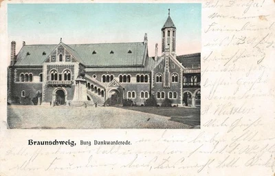 Brunswick, château de Dankwarderode Basse-Saxe carte postale 1902 - Photo 1/2