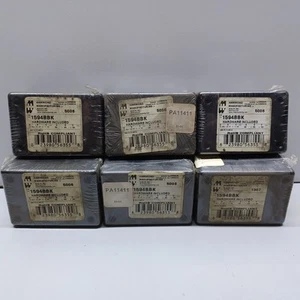 LOT of 6 Hammond 1594BBK Plastic Enclosure 3.2" x 2.2" x 1.1" Heavy Duty -NEW - Picture 1 of 3