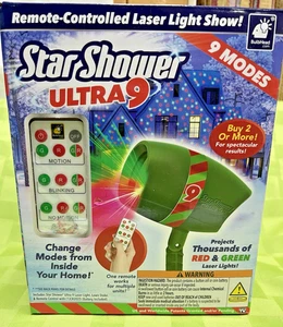 Star Shower Ultra 9 Outdoor Holiday Laser Light Show AS-SEEN-ON-TV, New 9 Modes - Picture 1 of 24